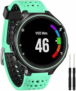 FACDEM Pulseira de silicone para relógio Garmin Forerunner 235 para Garmin Forerunner 220/230/235/620/630/735XT/235Lite