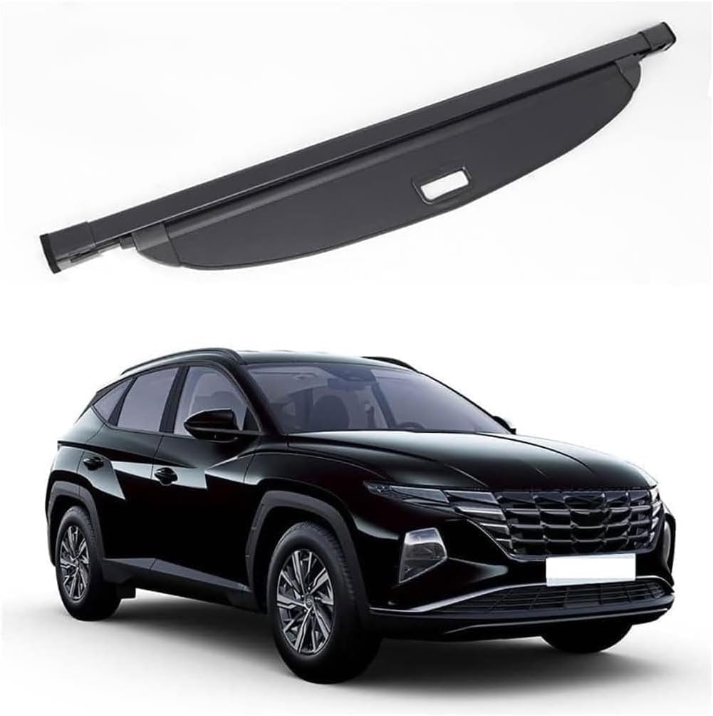 Coche Retráctil Maletero Trasero Estante Cortina para Hyundai Tucson 2021-2022, Cortina de privacidad Maletero Trasero de Coche