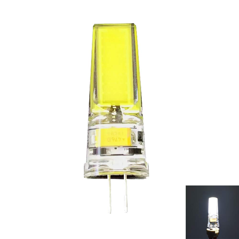 5W G4 LED Bulb Bi-Pin Base COB Light Bulbs Lamps AC DC 12V Cold White 5700k-6000k 400LM Super