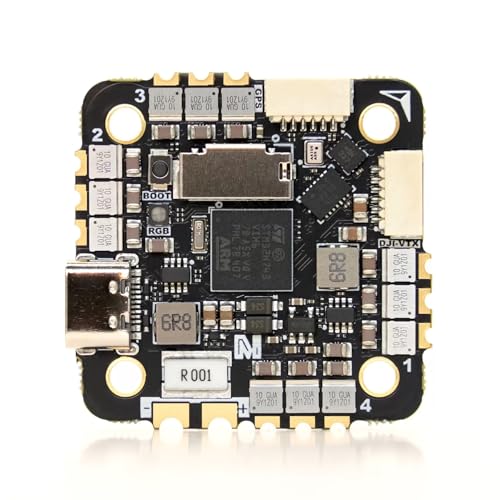 MicoAir743V2 AIO Flight Controller with 45A 4in1 ESC (Metal-Encapsulated ), STM32H743, Dual IMU, Barometer, 2–6S Input O3/O4 Support, Compatible with ArduPilot, PX4, Betaflight, INAV