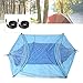 PerGar Hammock with Mosquito Net, Camping Hammock, Camping hammocks for Adults, Outdoor Automatic Strut Hanging Parachute Cloth Mosquito, Net AntiRollover Hammock (Royal Blue and Light