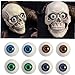 TOPofly 8pcs 12mm cúpula de Cristal Ojos Humanos Realista Arte Esculturas muñecas...