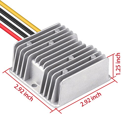 Image of DC 24V to 13.8V 10A 138W Converter - Waterproof Voltage Regulator Buck Transformer for Golf Cart
