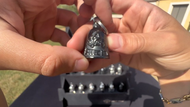 Mocy Bell Triker - Clochette Portafortuna Per Moto In Acciaio Inox 316L, Nero