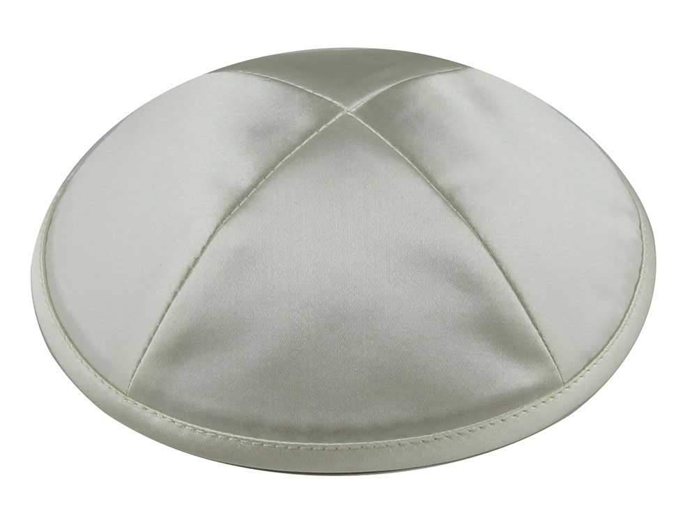 Zion Judaica Deluxe Satin Kippah Yarmulkes for Kids Teens &amp; Adults Skullcaps 6.25" Multi-Color Options 4 Panel Design