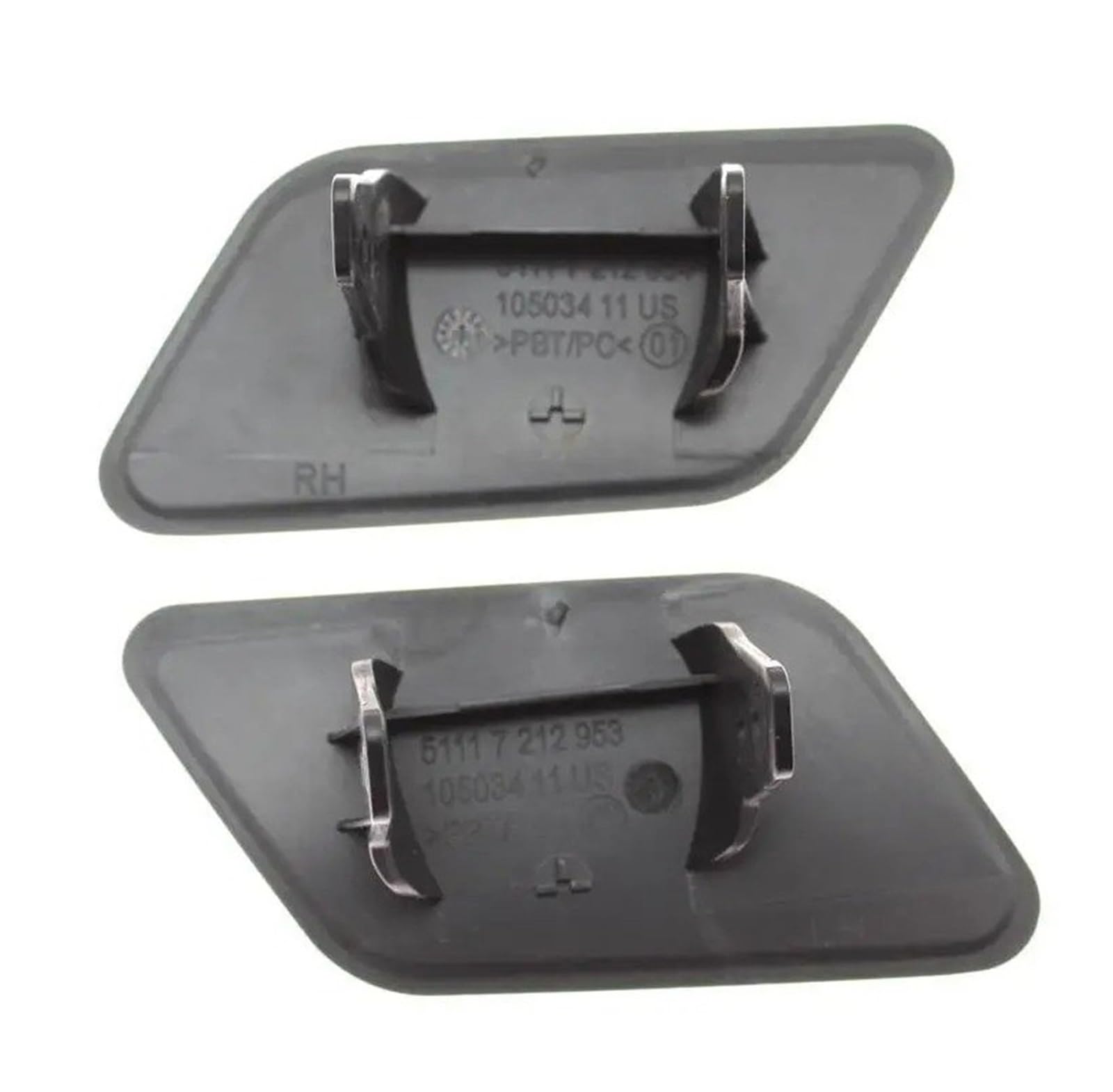 Wiianoxd Tapa De Lavado De Faros (2 Piezas) Izquierda Y Derecha - Compatible Con BMW F25 X3 2010-2014 (Números: 51117212953 / 51117212954)