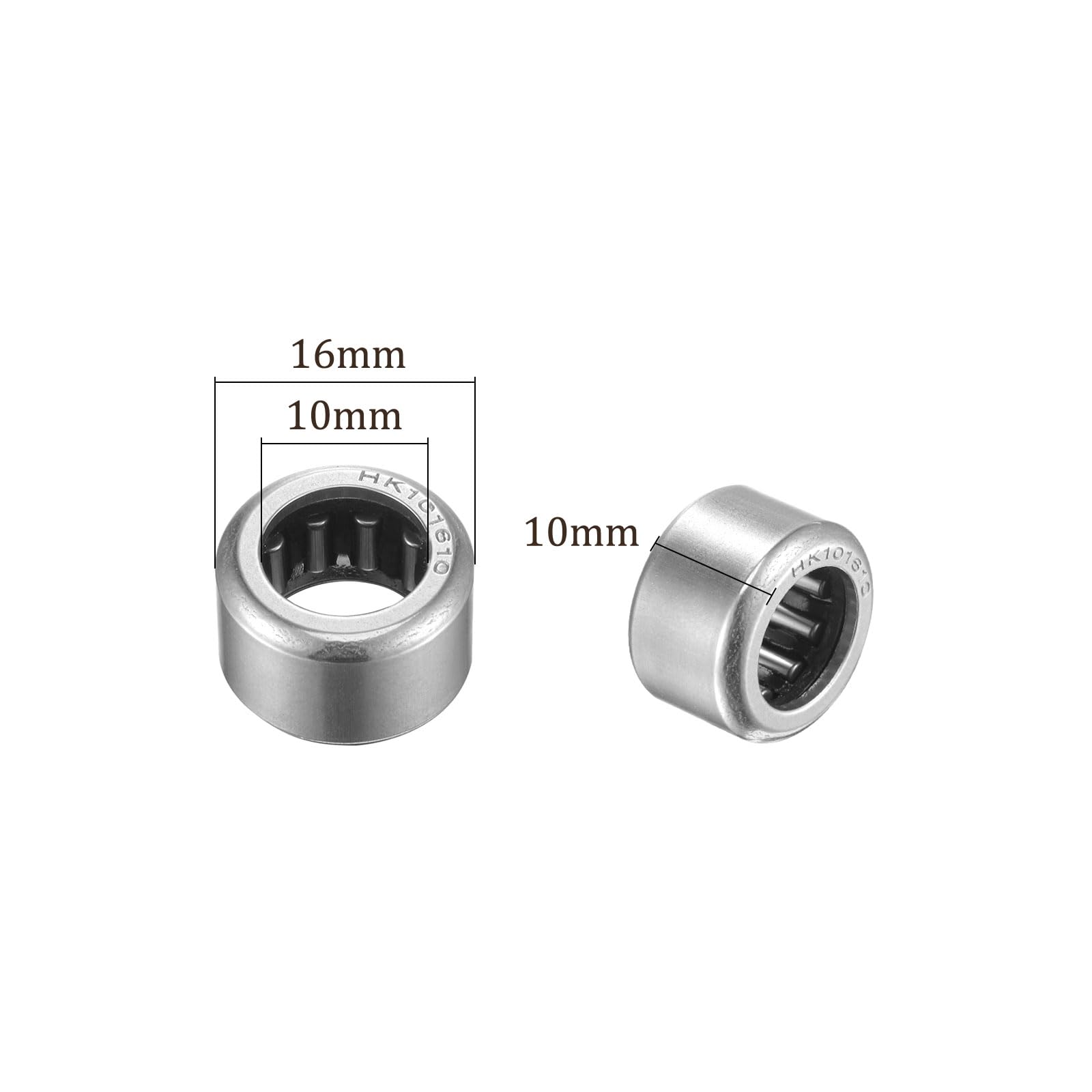 Produktbild von 5 Nadelrollenlager HK101610 – 10x16x10 Mm, Chromstahl, Für Getriebe & Textilmaschinen – Hohe Belastbarkeit