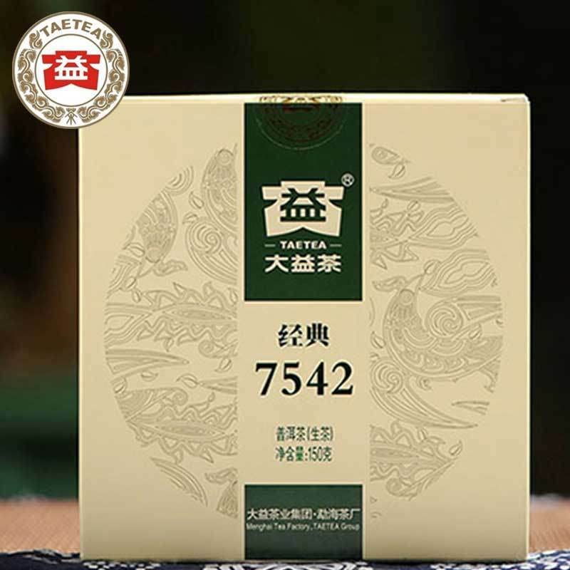 Puerh-Grüntee-Kuchen Dayi Rohes Puer 7542 China Menghai Puer 150g