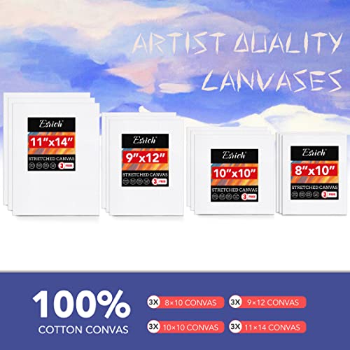 60PCS-Acrylic-Paint-Set-with-Brushes-Canvases-Palette-for-Adults-Hobbyists-Beginners