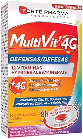 Forte Pharma Multivit 4 G Defensas 30Comp 300 g