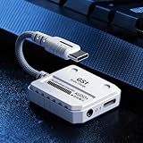 【2-in-1】 USB-C to 3.5mm Audio Adapter,60W PD Fast Charging,HiFi High-Resolution Sound,DAC Chip,Play&Charge,Low Latency,Compatible with iPhone 15,Samsung,iPad Pro,Type C Phones&Tablets,Portable