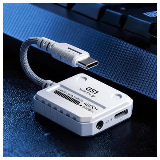 【2-in-1】 USB-C to 3.5mm Audio Adapter,60W PD Fast Charging,HiFi High-Resolution Sound,DAC Chip,Play&Charge,Low Latency,Compatible with iPhone 15,Samsung,iPad Pro,Type C Phones&Tablets,Portable