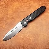 PT PDW lnvictus Tactical Folding Knife, CPM-MagnaCut Steel Blade, Gray T6 Aluminum Alloy Handle, Hunting Pocket Knife, Outdoor EDC knife
