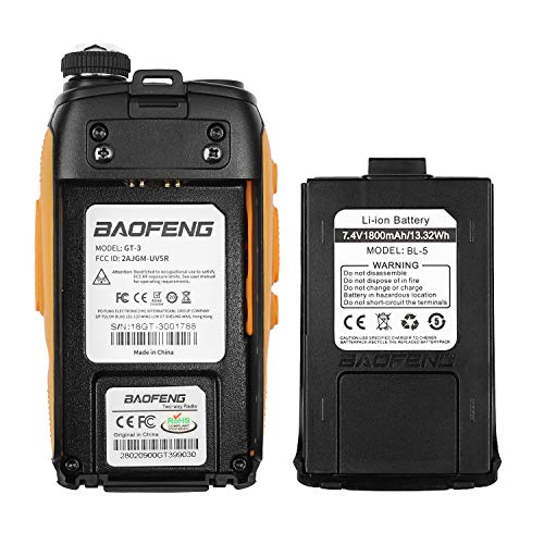 Baofeng PoFung GT-3 Mark-II Transceiver + 1 Additional Free Battery, FM Radio, Dual Band 136-174/400-520 MHz, Chipsets Upgraded, ABS Frame - Thumbnail 7