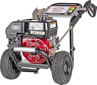 Simpson Cleaning MS61085 MegaShot 3400 PSI Gas Pressure Washer, 2.5 GPM, Kohler SH270, Includes Spray Gun and Extension Wand, 5 QC Nozzle Tips, 5/16-in. x 25-ft. MorFlex Hose, Black