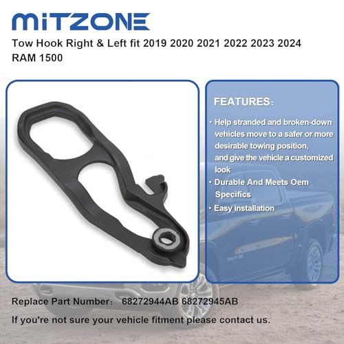 Mitzone 05-002-B Front Tow Hooks Right & Left thumb #3