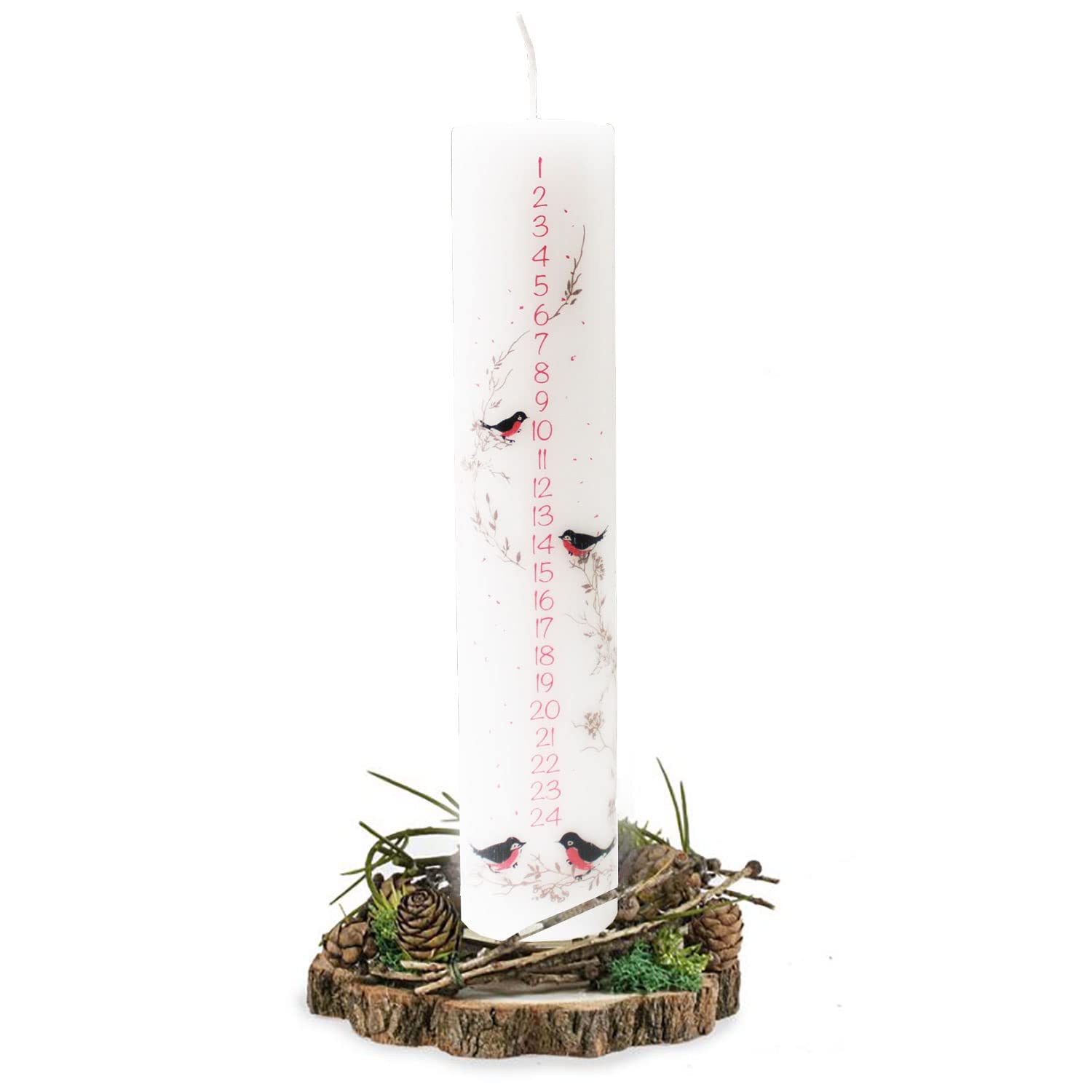 Candela dell'Avvento Uccelli