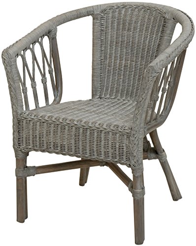 Korb-Outlet Stapelbarer Rattansessel, Rattanstuhl/Bistro-Sessel...