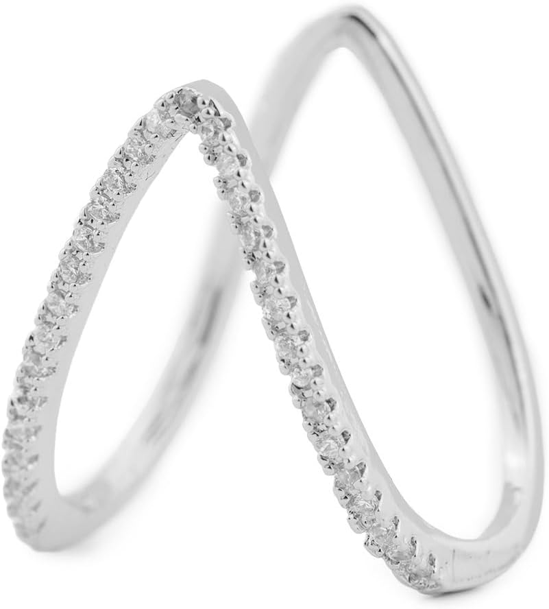 Adjustable Rings for Women | V Ring, Vanki Ring, Infinity Ring | Rose Gold, Gold, Silver | Free Size | Anti-tarnish Premium Rings