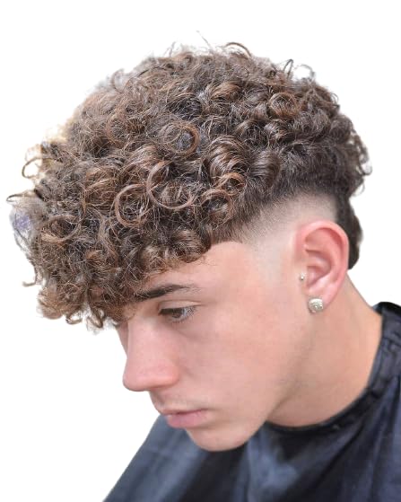 Miniatura 7 de Toupee - Pelucas de cabello humano para hombres, tupé europeo virgen, unidades de cabello humano ondulado, peluca para hombre, sistema de reemplazo