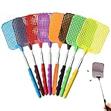 8 Stück Fliegenklatsche, Fliegenklatsche Ausziehbar, Fly Swatter, Teleskop Fliegenklatsche Stabil, Mückenklatsche für Verwendet, Um Fliegen, Wespen, Mücken Und Andere Insekten Abzuwehren