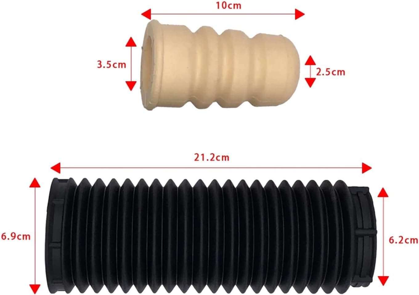 Car Front Shock Absorber Buffer Rubber Boot Set Dust Cover, For Land Rover, For Freelander 2 L359 2012-2015 2.0T, For Range Rover Evoque Air Suspension Dust Cover