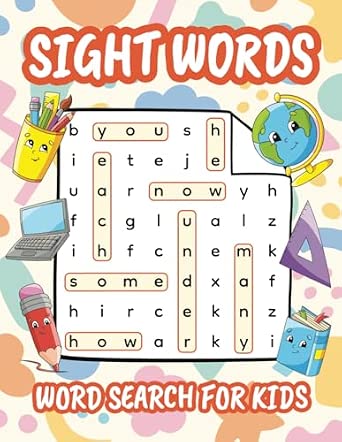 Sight Words Word Search for Kids: High Frequency Words Activity Book ...