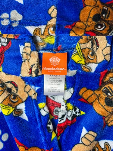 American Hero Boys Robes - Kids Characters, Plush Soft Coral Fleece Hooded Bathrobe (8), Blue (6171Aa1) #TOP1
