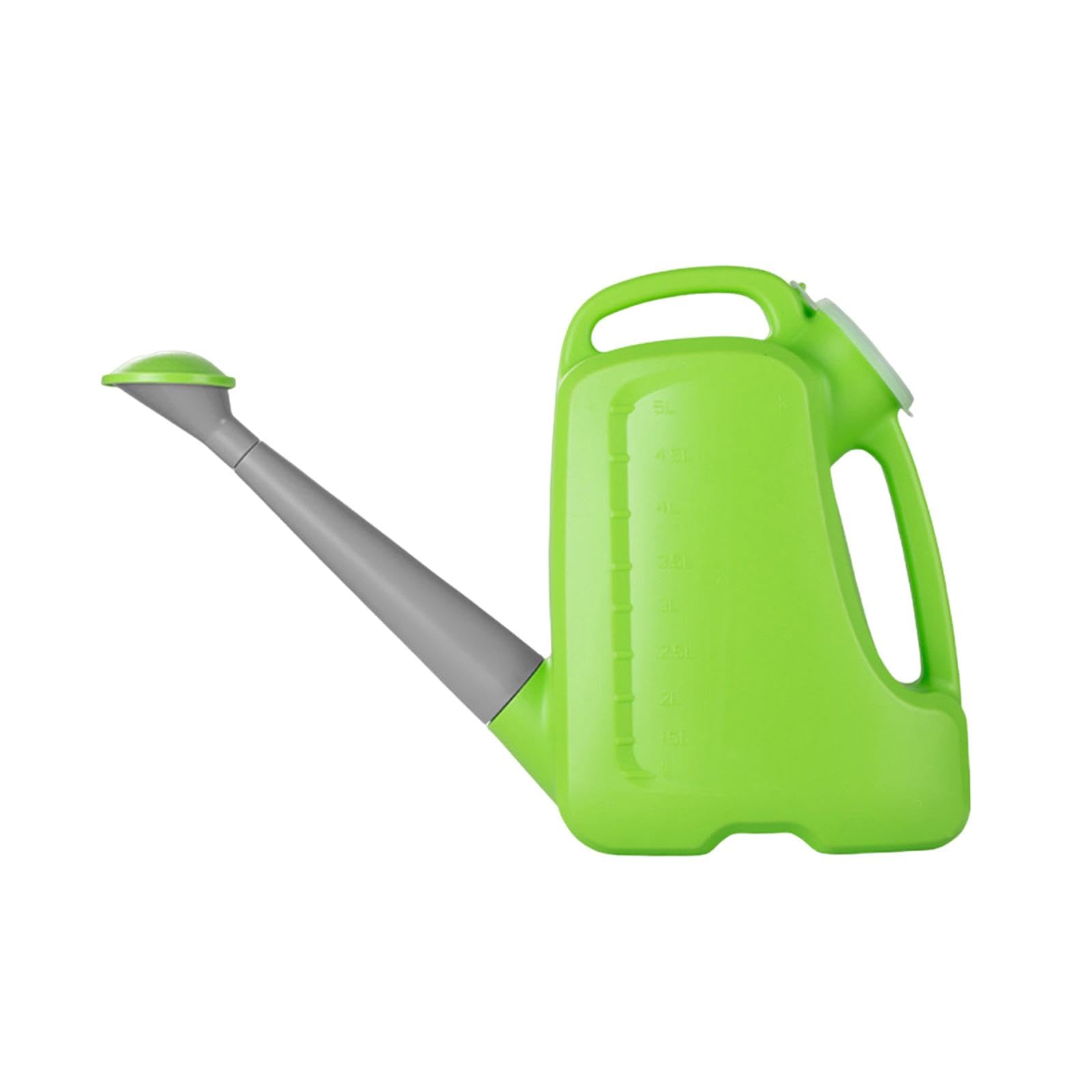 Arrosoir avec bec long vert de 5L pour plantes de jardin