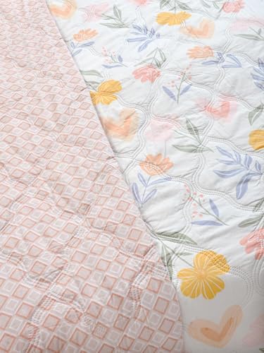 Image of Akshya Ultrasonic Quilted Comforter Single Bed Reversible Microfiber Quilt AC Blanket Dohar Single Bed Bedcover with Storage Bag