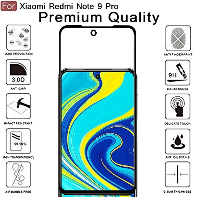 Image of Screen Protector for realme GT NEO 3 (Black) Tempered Glass Edge-to-Edge 6D Screen Guard With Installation Kit