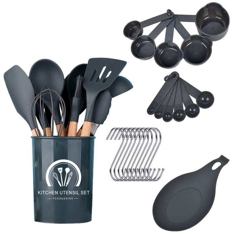 33 Piece Kitchen Utensil Set (Black)