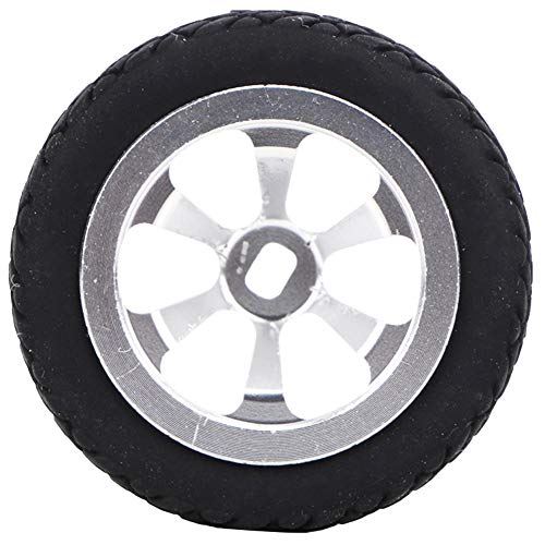 Pneu de carro RC, pneu de roda de carro RC, pneu de borracha, cubo da roda de alumínio, modelo de ca