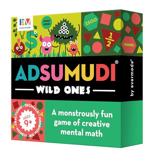 Jeu de mathématiques enfants Adsumudi Evermade pour apprendre fractions et calcul mental