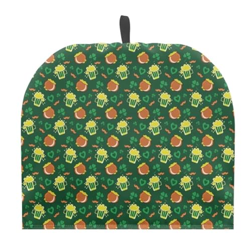 Jeiento Thick Tea Cozy for Teapot St. Patrick's Day Theme Print Breakfast Warmer Tea Cozies Covers Green Beer?Pot of Gold Teapot Insulation Cover to Keep Tea Warm,Home Decor