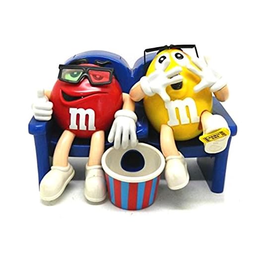 M&M's Candy Dispenser At the Movies with 3D Glasses Collectible