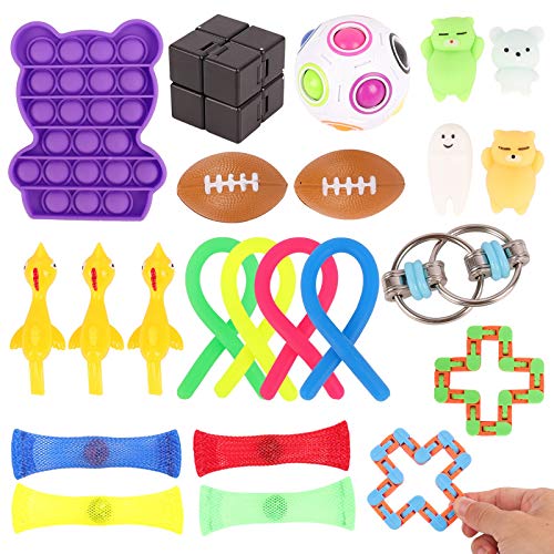 HTTDSLF Set De 6 Juguetes Antiestrés De Galleta – Squishies De TPR Suaves Y Portátiles, Ideales Para Aliviar La Ansiedad En Niños, Adolescentes Y Adultos