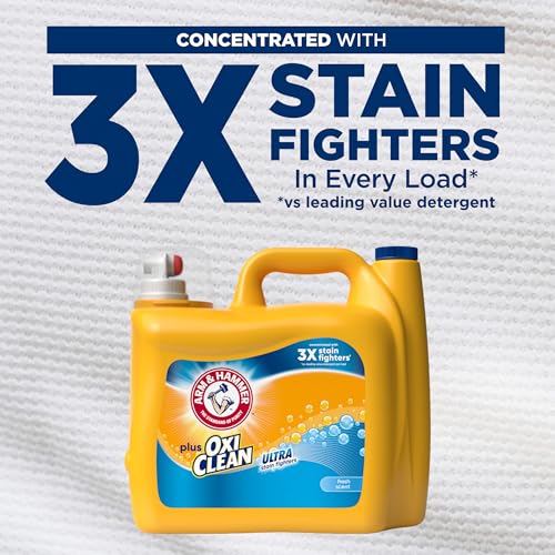 Image of ARM & HAMMER Plus OxiClean Ultra Stain Fighters Liquid Laundry Detergent