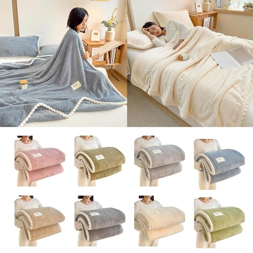 Couverture de relaxation en velours jacquard doux et chaud
