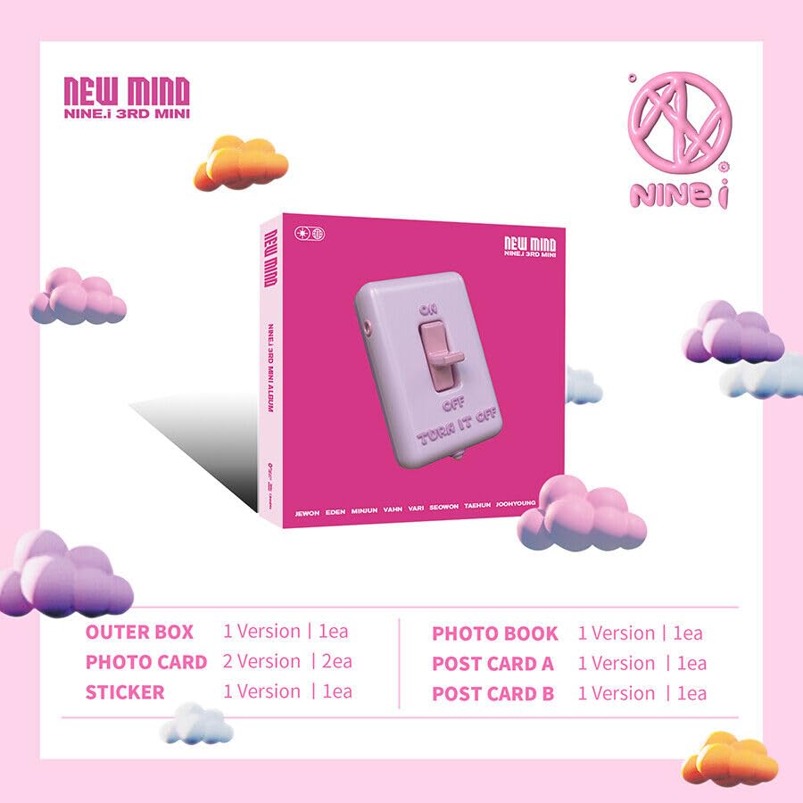 Amazon.com: NINE.I NEW MIND The 3rd Mini Album K-POP SEALED : CDs