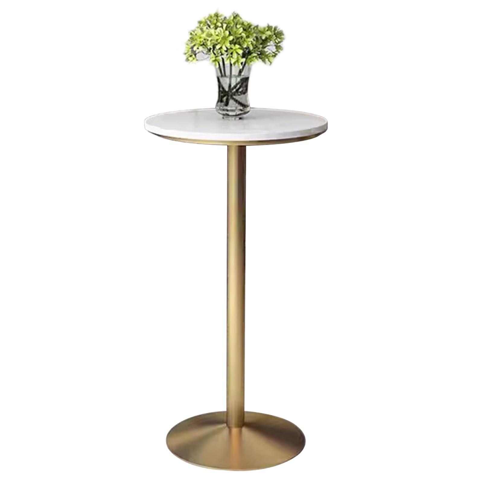 Table de bar haute ronde de 55 cm style marbre moderne pour cuisine et bistro chic