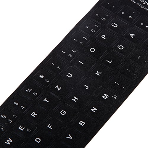 Image of Magideal German Letters Keyboard Cover Sticker Protector for 10-17 inch Laptop Notebook