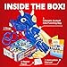 INFLATABLE DUDES Dinosaur 47 Inches- Kids Punching Bag| Already Filled with Sand |Triceratops Bop Bag |Ring Toss with 3 Inflatable Rings| | Ride-on Toy + Handles| Punching Bag for Kids -(Tops)