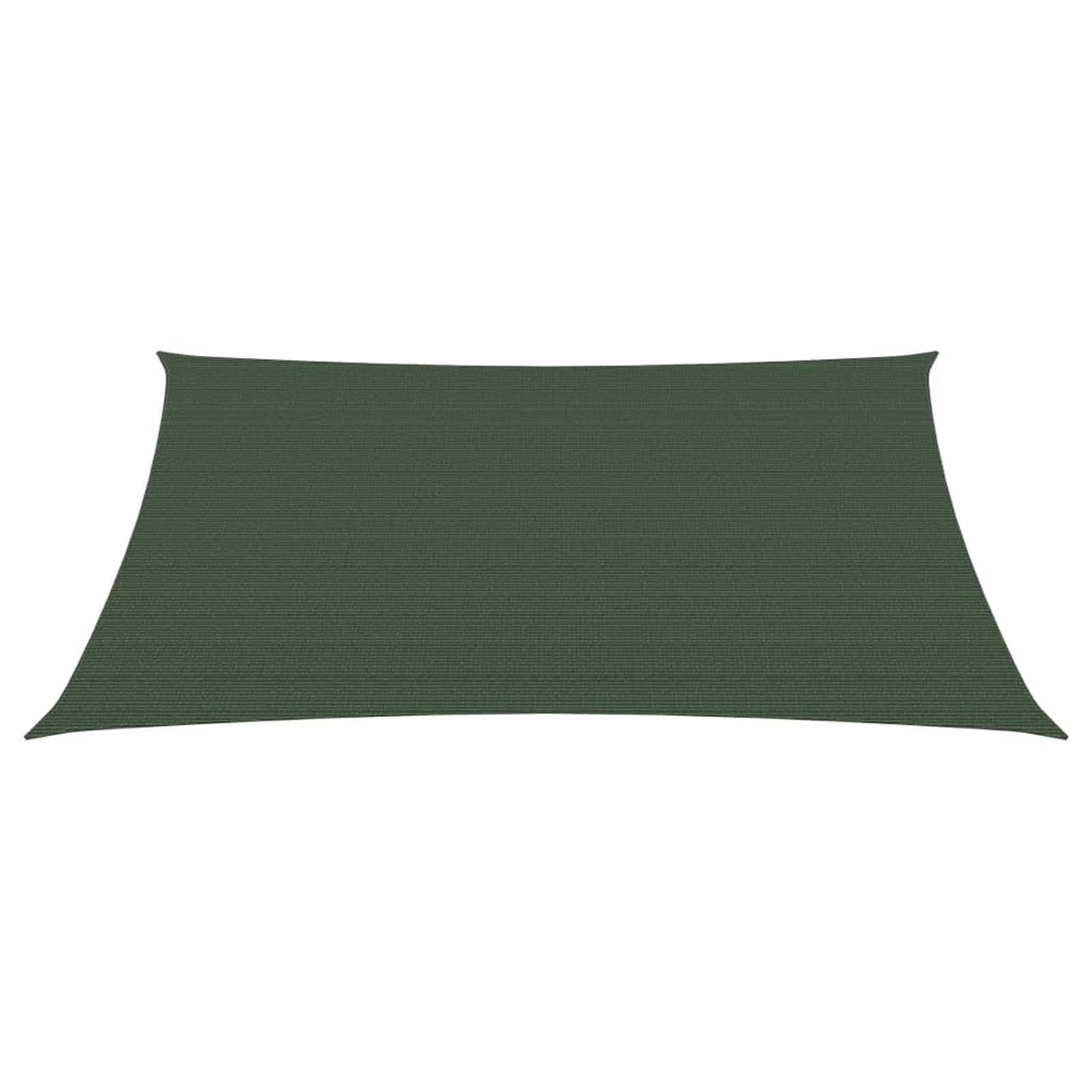 Homgoday Żagiel przeciwsłoneczny 160 g/m², ciemnozielony, 2 x 3 m, HDPE, prywatny namiot zewnętrzny