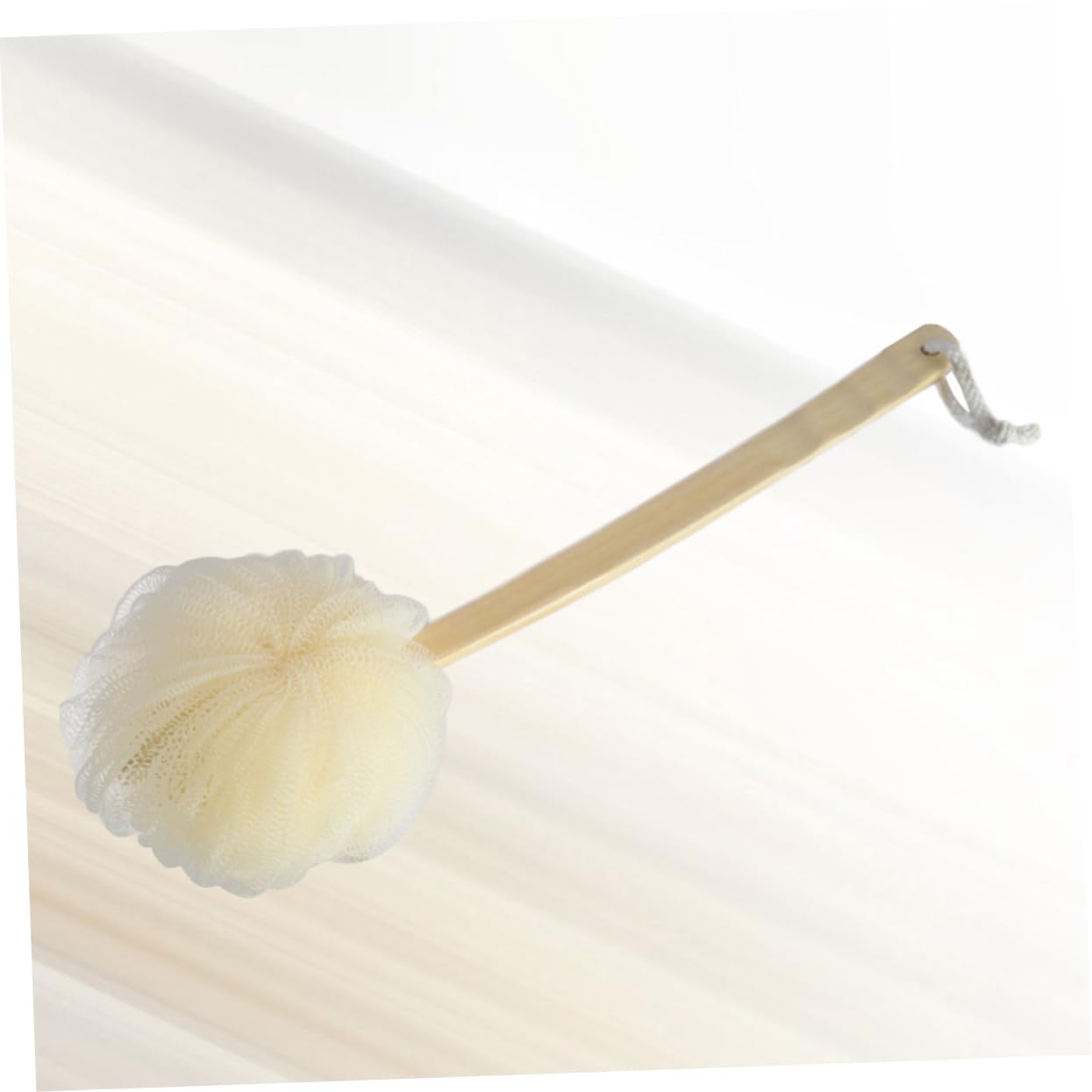 Healvian 3pezzi Spazzola Esfoliante Per Con Manico Lungo Legno Palla Da Bagno Morbida Per Pulizia e Scrub Accessorio Per Della Per Esfoliazione e Relax Durante Bagno