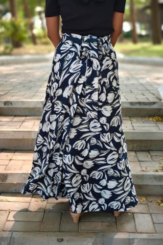 Image of Women's Printed Maxi Wraparound Skirt