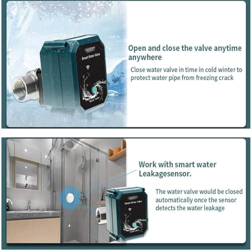 Controlador inteligente de válvula de agua WiFi, temporizador de riego automático con detección de fallos y control de nube, compatible con sistemas domésticos inteligentes