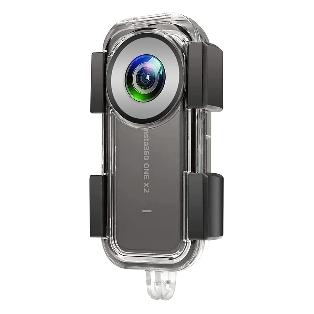 DAZLOR Wasserdichtes GehäUse für ONE X2, Unterwasser TauchschutzhüLle 40M (131Ft) Aciton KamerazubehöR
