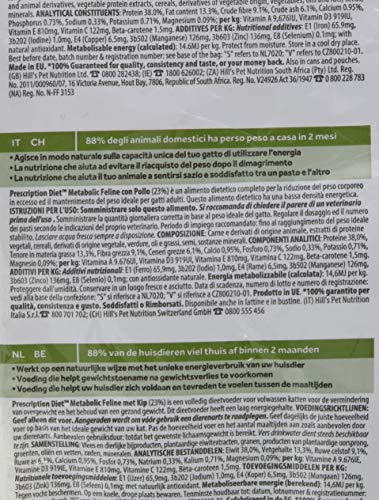 Hill`s Metabolic Katzenfutter - 1,5 kg - 2 Packungen à 1500 g - Totale: 3000 g