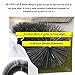25 Pcs 80ft (3.2ft x 25) length ideally fitting standard 5-inch gutters Standard Gutter Filter Leaf Debris Guard brush guard- Simple Gutter Guard | No Tools DIY